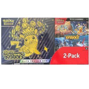 NEW ⚡ Pokemon Surging Sparks ⚡ Elite Trainer Box ⚡ Factory sealed ETB ⚡ Costco